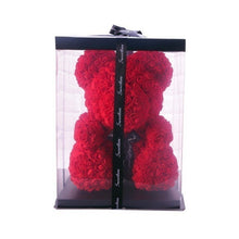 Load image into Gallery viewer, 2020 Brazil Hot Valentines Day Gift 25cm Red Bear Rose Teddy Bear Rose Flower