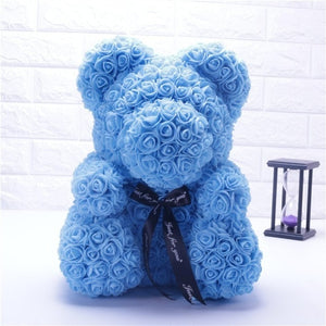 2020 US Hot Product Big Size Rose Bear Gifts for Valentine's Day Rose Bear For Valentine